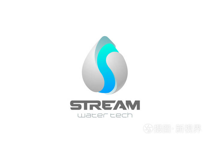 水滴波图标