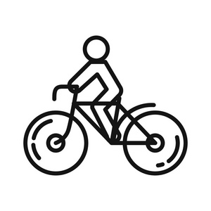 骑自行车活动插图设计