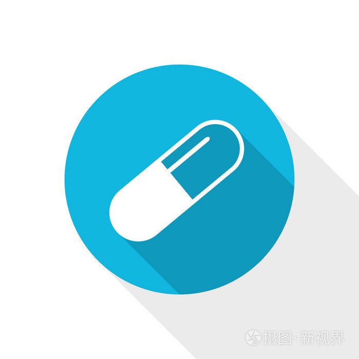 矢量药房图标-胶囊