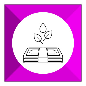 日益增长的利润图标