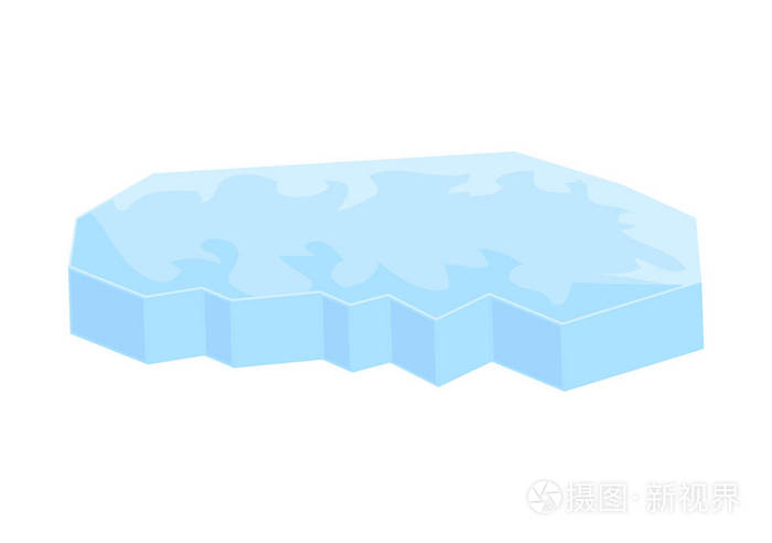 浮冰矢量符号图标设计
