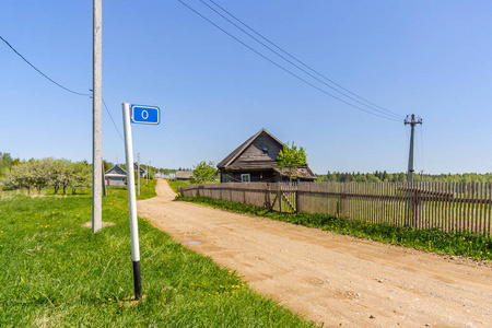 Tver 地区村零公里指示器