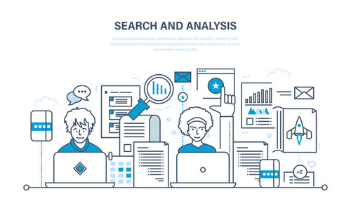 搜索和分析的信息 市场营销 研究 统计分析