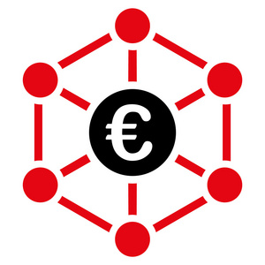 欧元银行网络图标