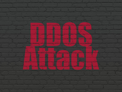 隐私权的概念 在背景墙上的 Ddos 攻击