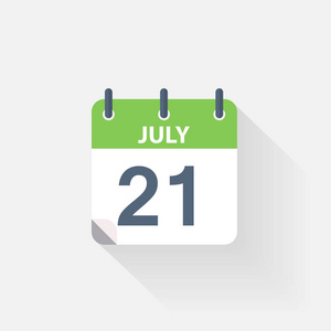 7 月 21 日日历图标