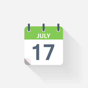 7 月 17 日日历图标