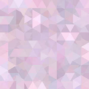 柔和的粉色三角形的背景。与几何形状的正方形组成。Eps 10