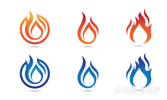 火火焰标志模板