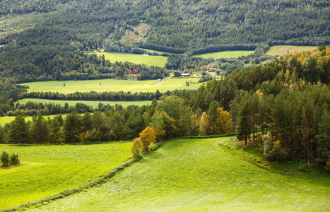 风景与农村地方在挪威