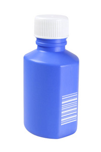 蓝色塑料药瓶