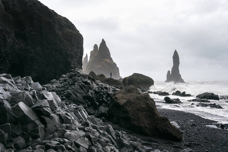 Vik 和玄武岩专栏, 黑沙子海滩在冰岛
