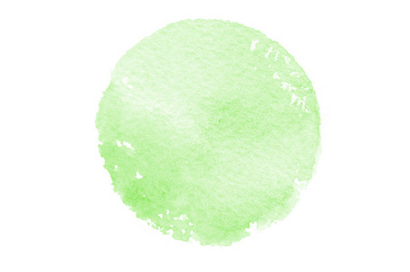 抽象水彩斑点形成绿色圆形的背景图像