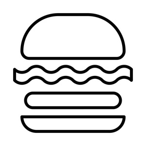 汉堡包简单图标