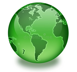 绿色生活地球仪照片