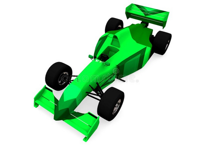 f1绿色赛车第一册