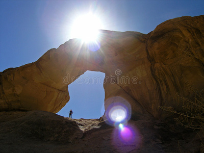 小拱门，wadi rum jordan