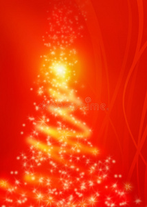 神奇的红色圣诞树图片