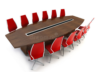 带桌椅的会议室