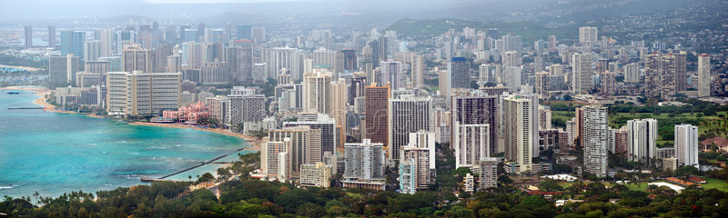 檀香山全景图片