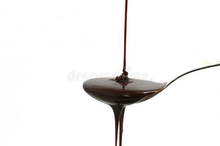 汤匙巧克力糖浆图片
