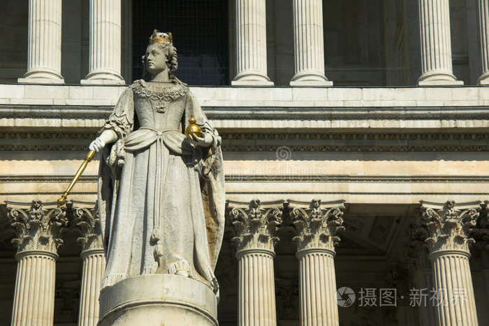 安妮女王雕像圣保罗大教堂