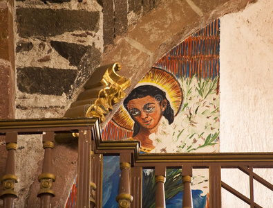 墨西哥圣米格尔帕罗基亚教堂天使画