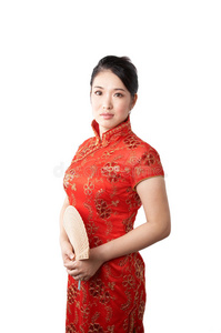 旗袍山姆的亚洲女人图片