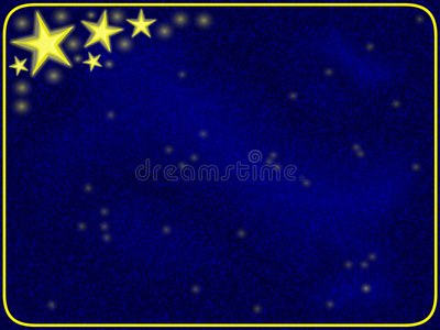 星星和蓝框