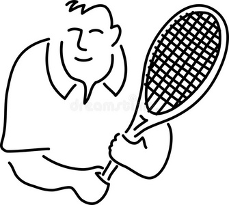 网球运动员卡通