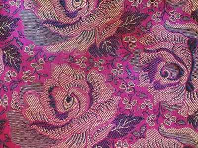 古典花纹织物图片
