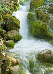 普利特维兹国家公园的小瀑布