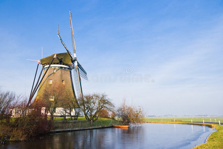 荷兰圩与风车