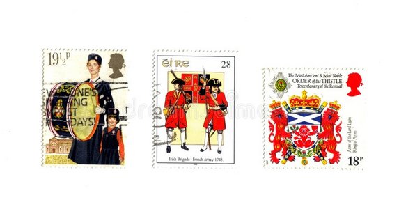 3张英国邮票