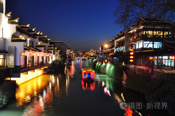 南京秦淮河夜景