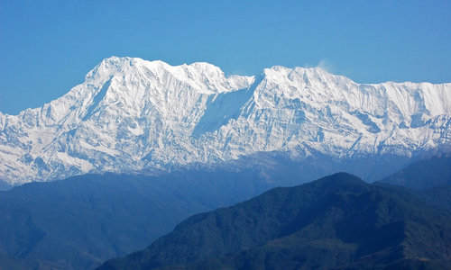 安纳普纳喜马拉雅山脉的巍峨山脉