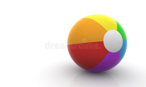 彩虹沙滩球