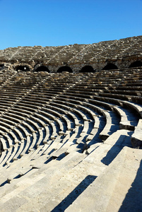 土耳其塞德的古代圆形剧场