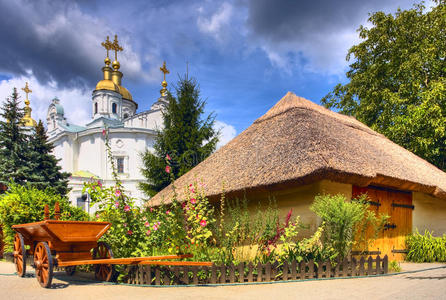 典型的乌克兰庭院