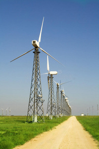 绿地风力发电机组图片