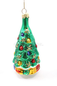 玻璃圣诞树装饰品