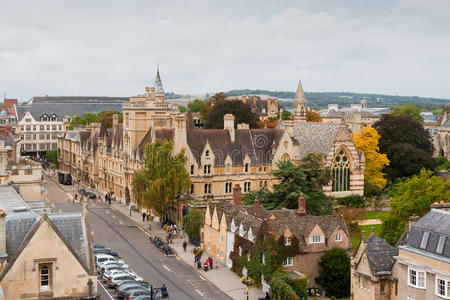 城市 天线 英国 建筑 学院 牛津 自行车 教堂 汽车 穹顶