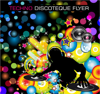 techno discoteque传单