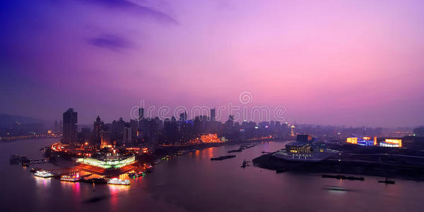 重庆港夜景