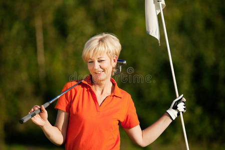 高级女子高尔夫球手