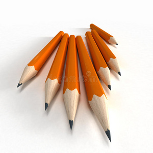橙色铅笔