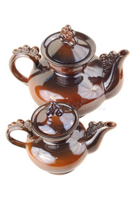 棕色茶壶