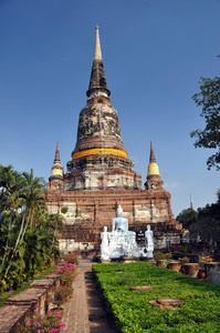 泰国大城府wat yai chai mongkon chedi