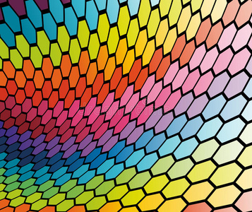 抽象细胞彩虹背景