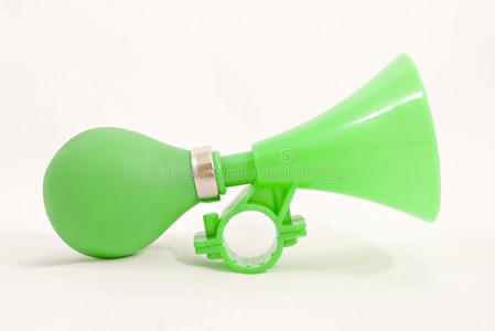 绿色塑料喇叭